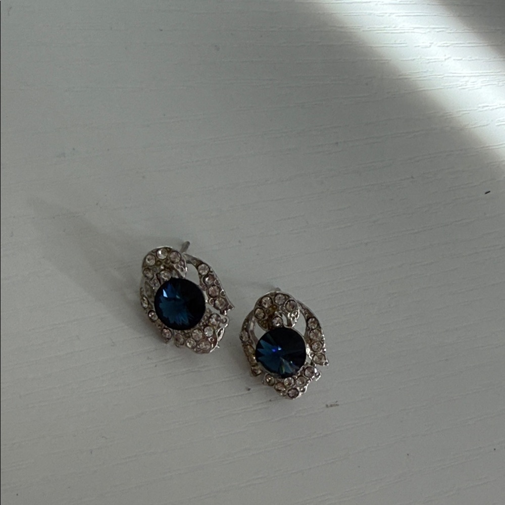 Elegant Blue diamond earring